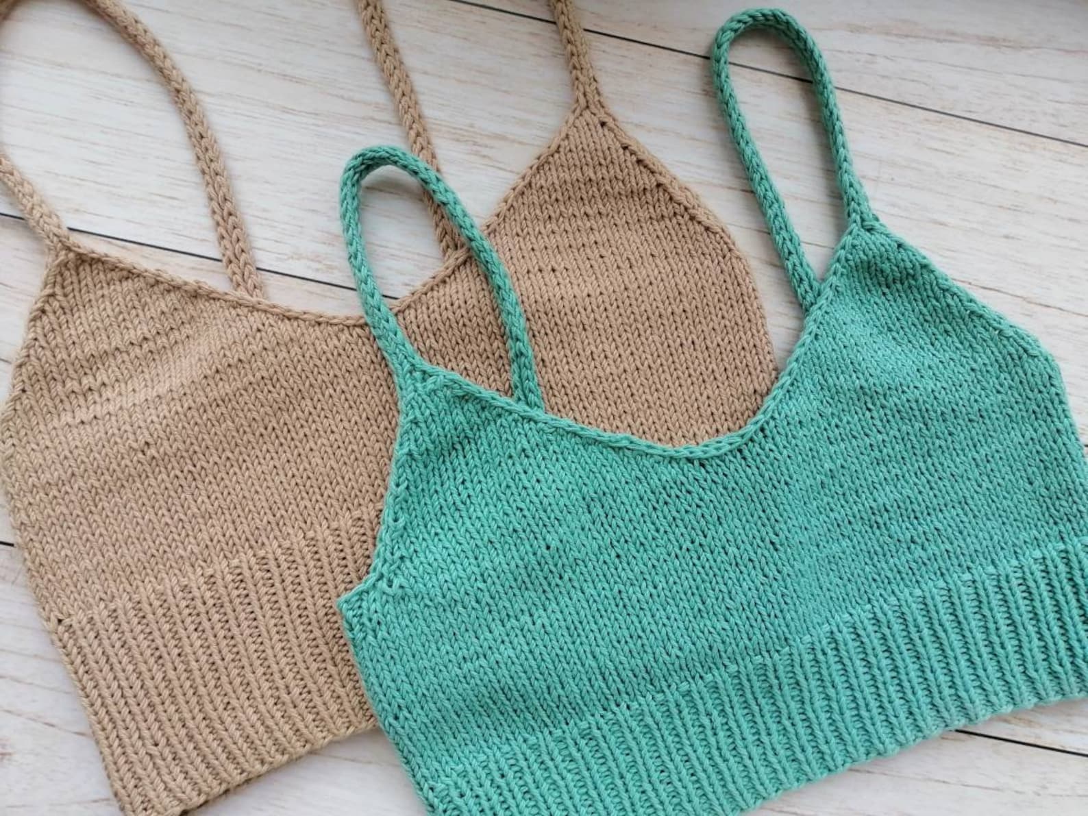 Knitting tutorial & pattern Knit Bra VNeck Knitting Etsy