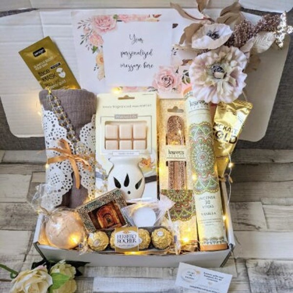 Luxury Hijab Gift Box/Pamper Hamper/Ramadan Gift/Eid Gift/Islamic Gift For Her/Islamic Wedding Gift/Nikah Gift/Hijabi Brides/Islamic Mum