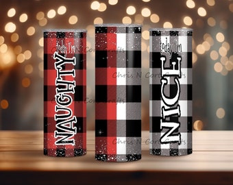 Naughty or Nice Christmas Tumbler