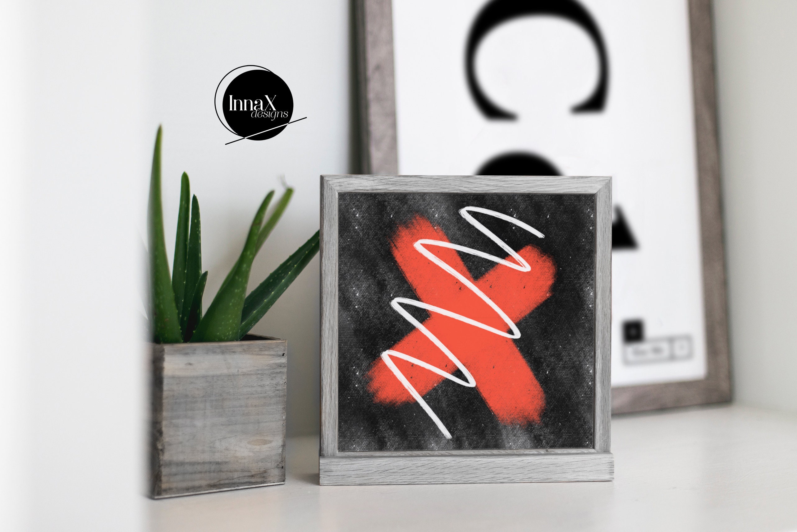 Large Square Abstract Wall Art Square Printable Wall Art Etsy.de