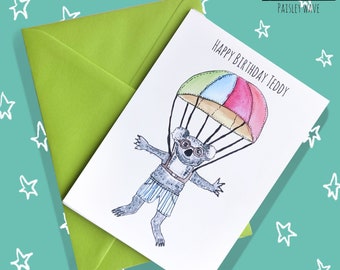 Parachute Card Etsy Parachute Card Etsy
