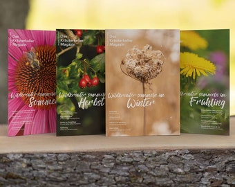 Wildkräuter Magazin - Set Frühling, Sommer, Herbst und Winter