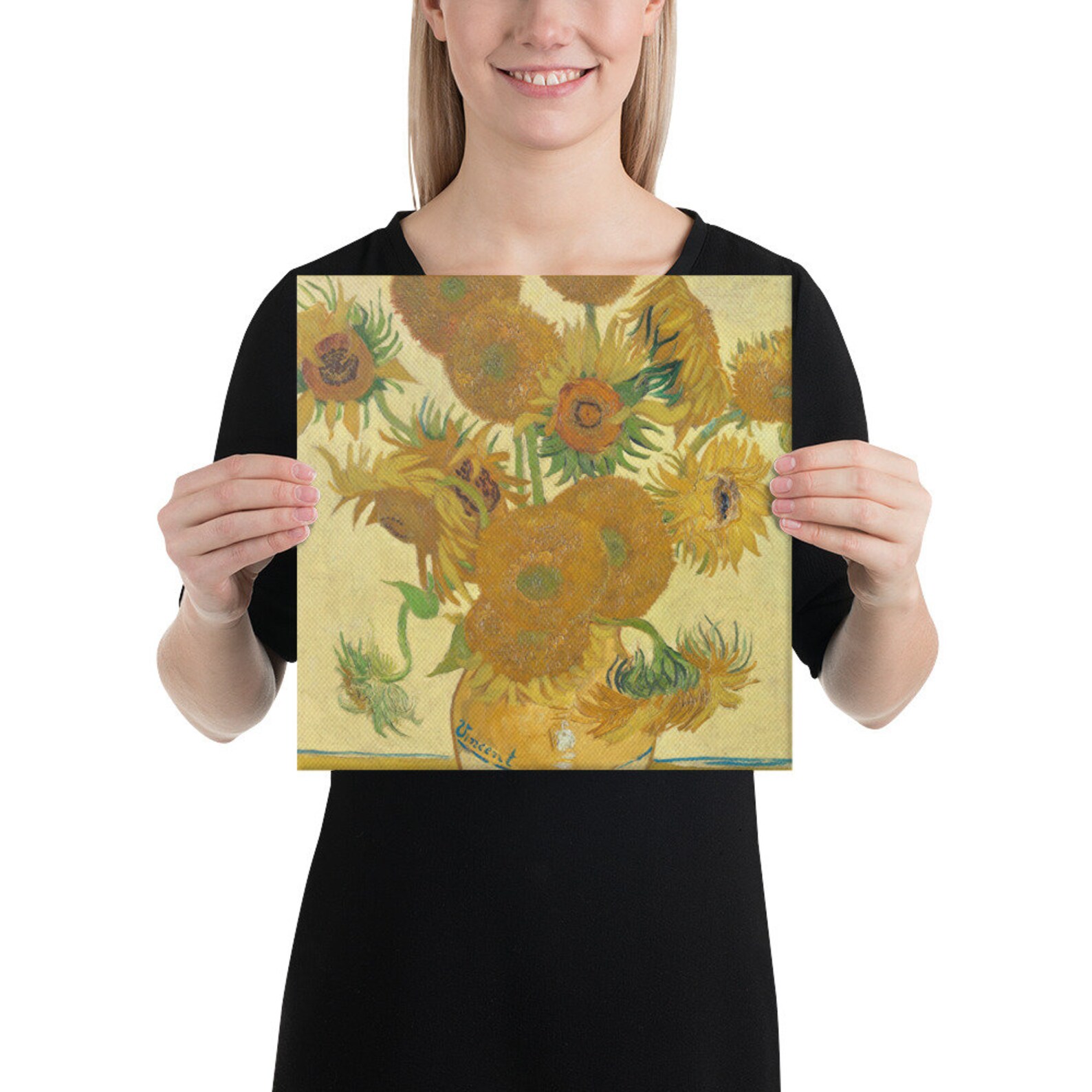Vincent Van Gogh Sunflowers Canvas Print Etsy