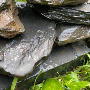 10lbs  Natural Slate Stone  crafts, artistic projects, geology, Garden Bed, Flower Bed, Landscaping, Yard Decor, Craft.