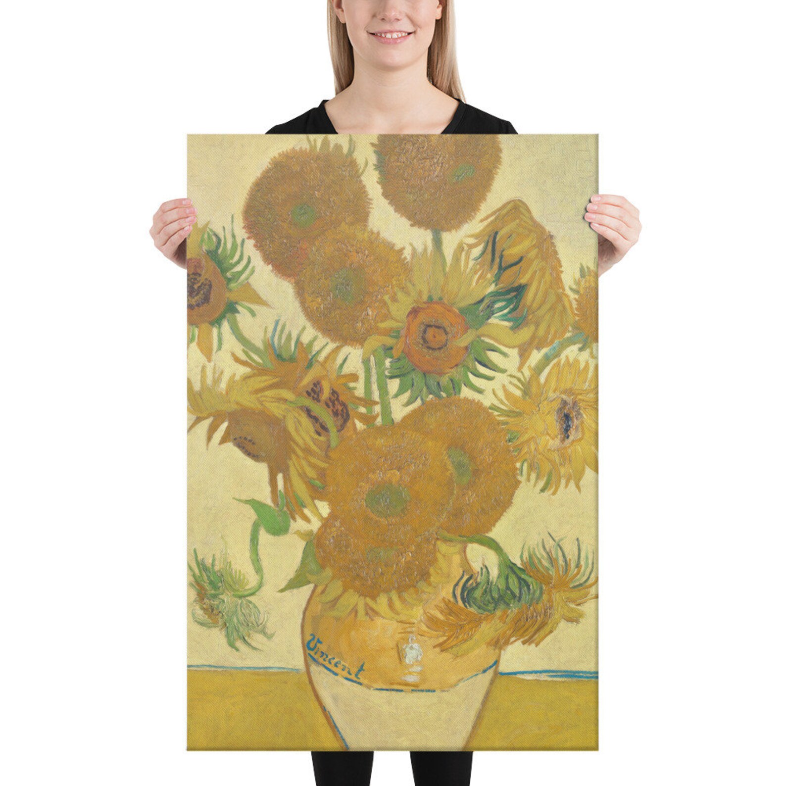 Vincent Van Gogh Sunflowers Canvas Print Etsy
