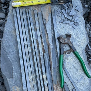 Slate Rods for Mosaic Art, Garden Markers, Crafts. Various sizes.