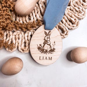 Easter Basket Tag, Personalized Easter Tag, Custom Easter Tag, Acrylic Bunny Tag, Custom Bunny Tag, Personalized Name Tag, Easter Decor