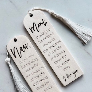 Mothers Day Bookmark, Mom Quote Bookmark, Wooden Nan Bookmark, Mother's Day Gift, Bookmark For Mom, Wood Bookmark, Mom and Grandparent Gift