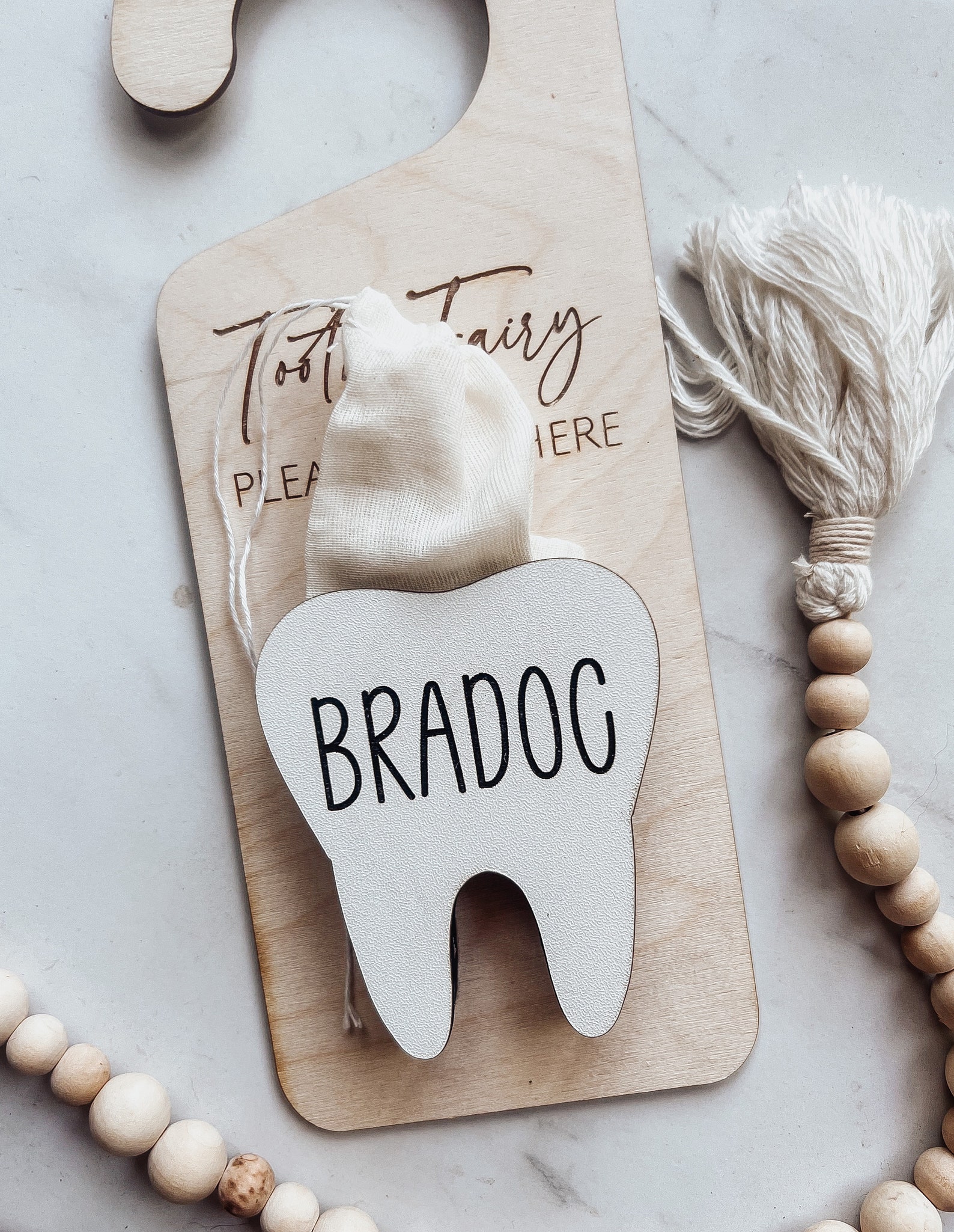 Tooth Fairy Personalized Door Hanger With Money Slot - Etsy
