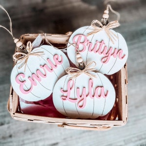 Girly Boo Basket Pumpkin Tag Halloween Basket Name Tag, Halloween Basket Tag, Girly Halloween, Pastel Halloween Tag