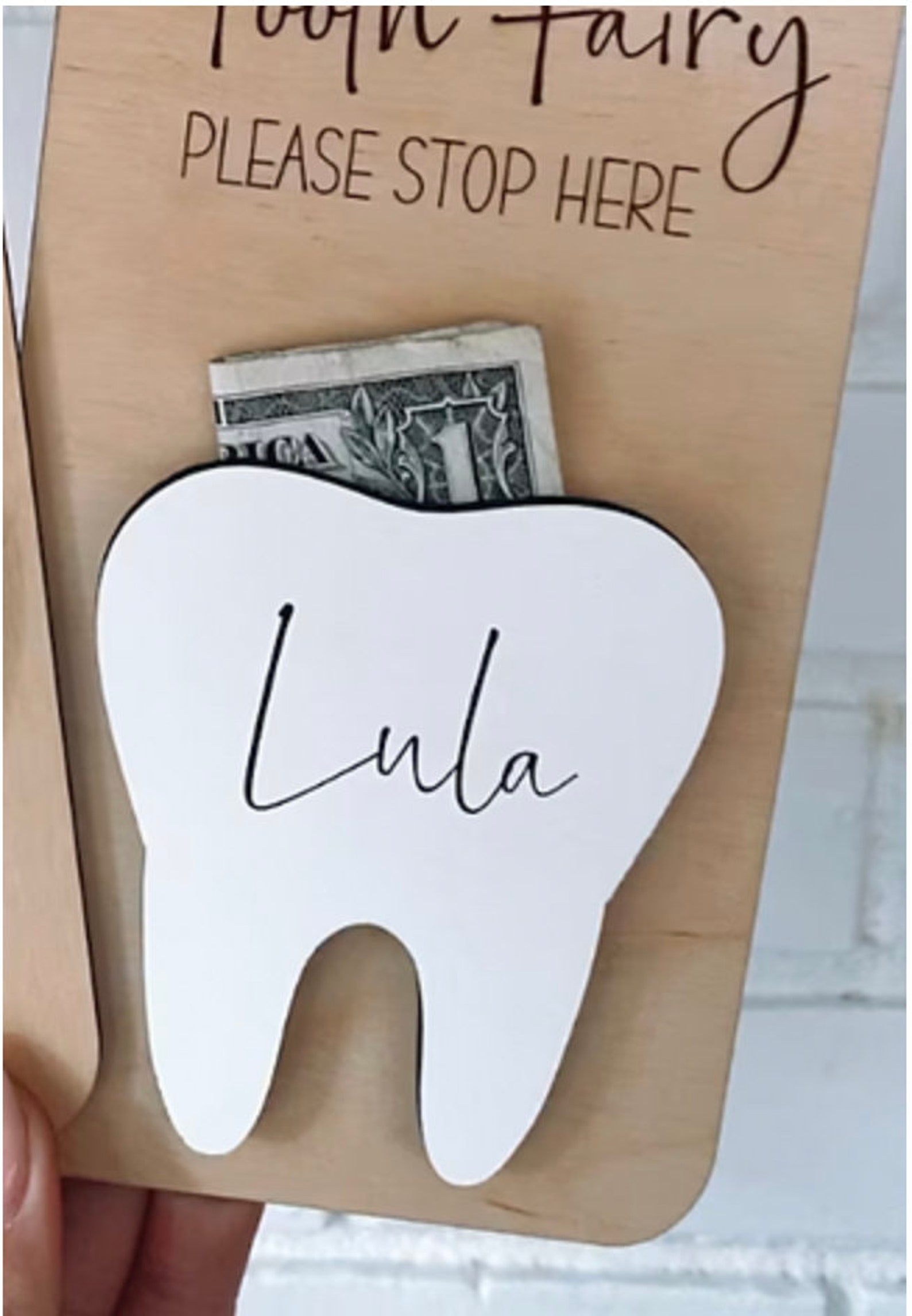 Tooth Fairy Personalized Door Hanger With Money Slot - Etsy