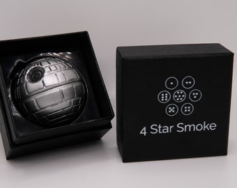 Star Wars Death Star Tobacco Grinder Zinc Alloy Herb Spice Crusher 3 Parts 55mm