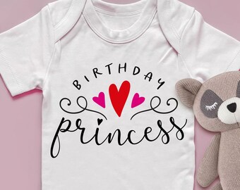 Birthday Princess SVG, Birthday Girl SVG, Baby Girl, Birthday Party, Custom Cricut Cut Files, Birthday SVG,