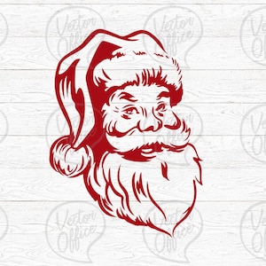 Vintage Santa svg, Old School Father Christmas, Papai Noel Svg, Download instantâneo, download digital, Papai Noel png, cricut - Svg, Png, Pdf, Dxf