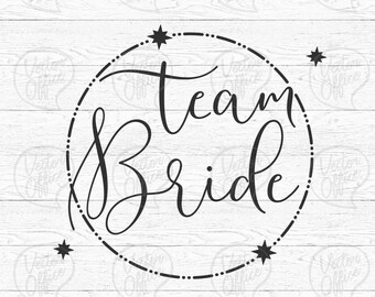 Equipo Novia Svg, Fiesta de Boda Celestial svg, Ducha Nupcial Svg, Dama de Honor, Dama de Honor, Sillhouette, Cricut