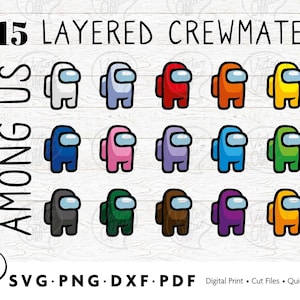 Among Us SVG, Among Us Color Svg, Among Us Layered Svg, Among Us Logo, Among Us Cricut Svg, Svg Files for Cricut, Silhouette, Svg, Pdf, Dxf,
