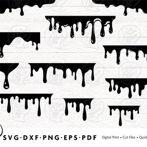 BUNDLE: Dripping borders svg, Dripping svg, Dripping borders cut files, Paint drip svg, Cricut Silhouette