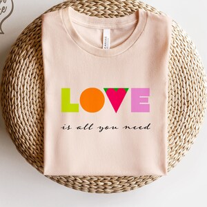 Love is all you need SVG, Love is all you need shirt SVG, Valentine&#39;s Day SVG, Valentines Day Svg, Love cut file, Heart Svg, Dxf, Png, Pdf