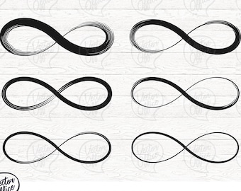 Infinity Symbol SVG Cut file for Silhouette and Cricut Svg, Dxf, Eps, Pdf, Png