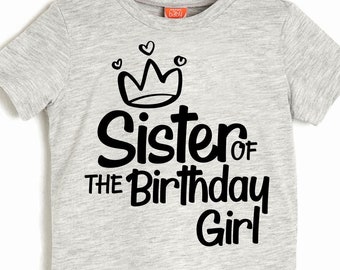 Sister of Birthday Girl SVG: Cricut Cut File (Digital Download)