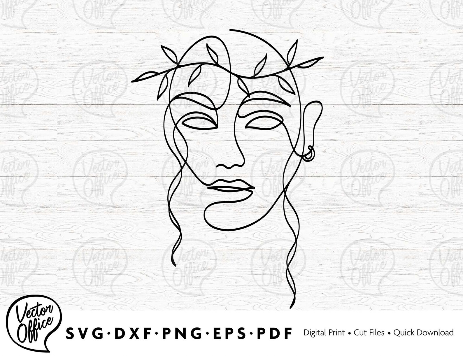 Abstract Face Svg Line Face Svg Face One Line Art Svg Etsy UK