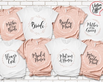 Paquete: Paquete de fiesta nupcial, Conjunto de svg de fiesta de boda, Conjunto de svg de despedida de soltera, Dama de honor, Dama de honor, Sillhouette, Cricut, SVG - EPS - DXF
