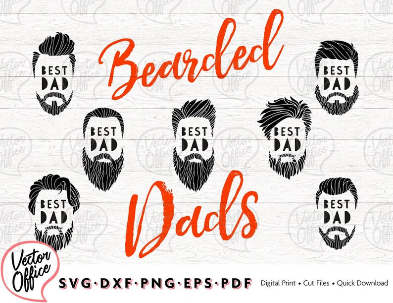 Download Bundle: Bearded Dad Svg Bundle Best Dad SVG Father's Day ...