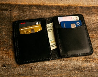 Handcrafted Minimalist Wallet | 6-Slots | Bi-Fold | Personalization Available, Made in Portland, Oregon, USA