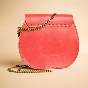 Handcrafted Classic Saddle Bag Personalize, Monograms Available Gift for Her Made in Portland, OR, USA. image 2