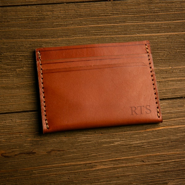 Handcrafted Minimalist Wallet | Personalization Available, Made in Portland, Oregon, USA | Gifts for Him, Gifts for Her, Wedding Gifts.