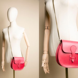 Handcrafted Classic Saddle Bag Personalize, Monograms Available Gift for Her Made in Portland, OR, USA. image 3