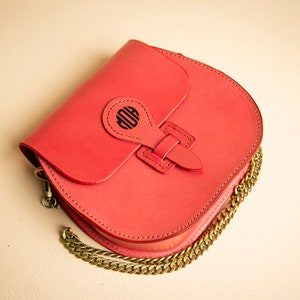 Handcrafted Classic Saddle Bag Personalize, Monograms Available Gift for Her Made in Portland, OR, USA. image 6