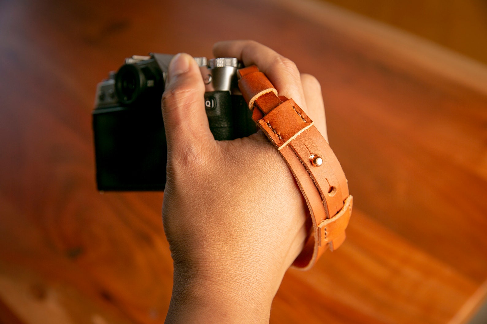 Leather Camera Handle Strap DSLR Mirrorless Camera Strap Etsy