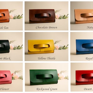 Classic Leather Clutch for Evening or Everyday Use, Made in Portland, Oregon, USA image 9