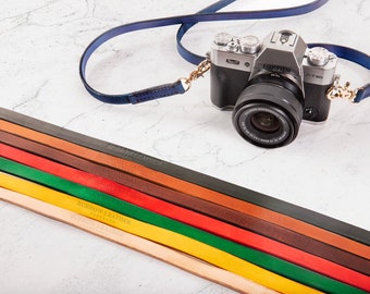 Minimalist Leather Camera Strap | DSLR Mirrorless Camera Strap | Gift for Men and Women, Made in Portland, Oregon, USA