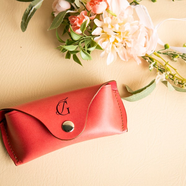 Handcrafted Leather Glasses Case | Personalization Available, Made in Portland, Oregon, USA