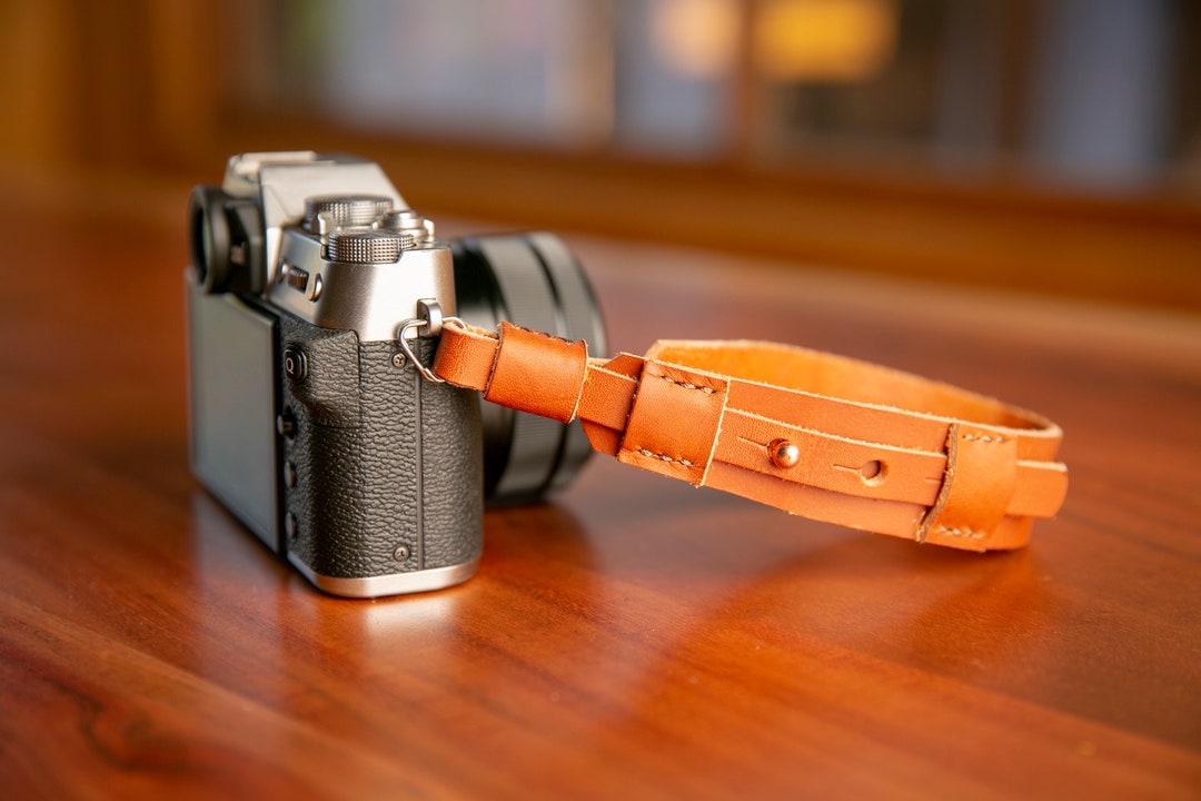 Leather Camera Handle Strap DSLR Mirrorless Camera Strap Gift for Him