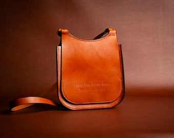 Handcrafted Classic Leather Saddle Bag | Personalization Available, Made in Portland, Oregon, USA