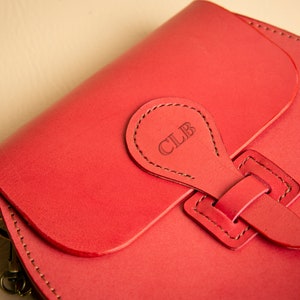 Handcrafted Classic Saddle Bag Personalize, Monograms Available Gift for Her Made in Portland, OR, USA. image 5