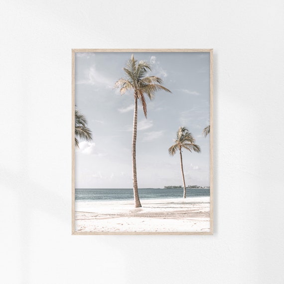 Palm Tree Print, Coastal Decor, Beach House Decor, Boho California Coastal, Desert Palms, Tropical Tree Wall Art, Beach Tree Poster, Summer