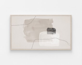 Samsung Frame TV, Abstract Artwork, Abstract Digital Art, Art for Frame TV, Original Artwork, Samsung Art Frame, Mid Century, Brush Strokes