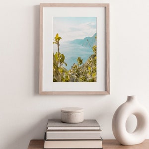 Ocean View Wall Art, Italian Coast Photo, Italy Printable, Mediterranean Wall Art, Beach Wall Decor, Summer Print, Modern Minimalist Coastal image 4