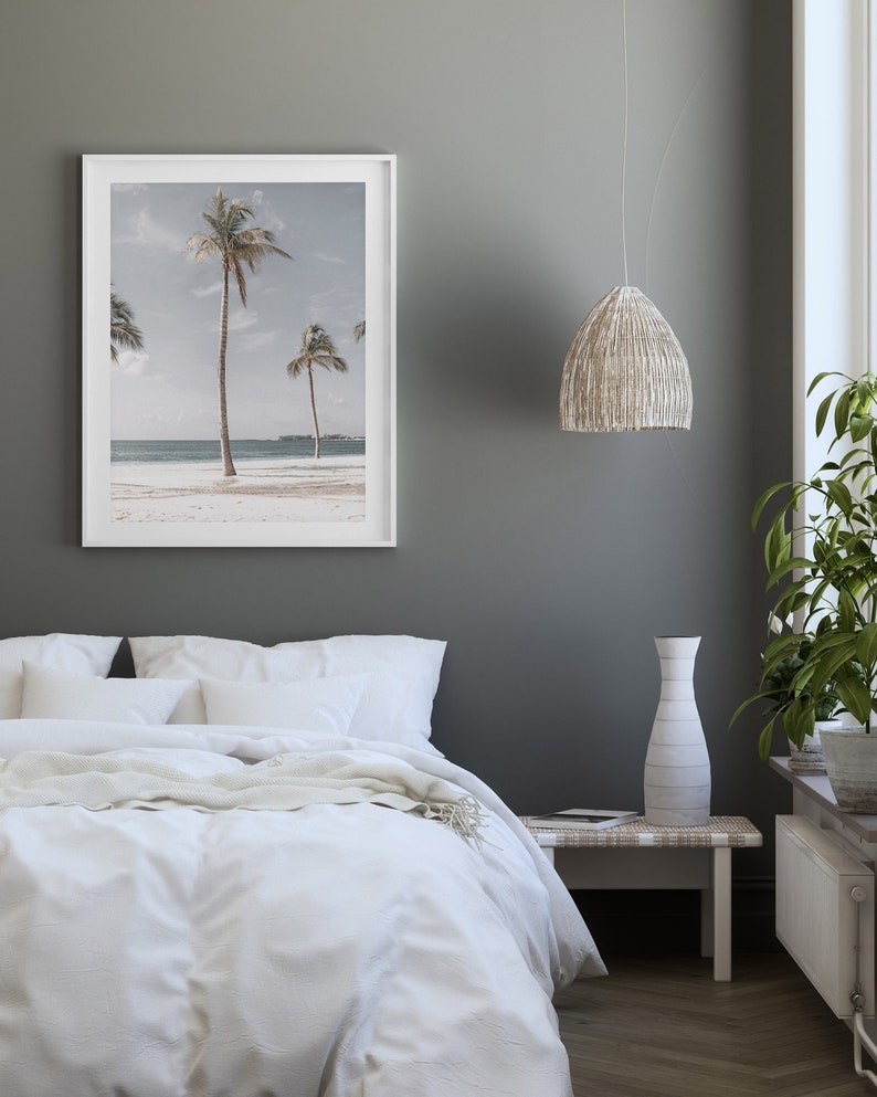 Palm Tree Print, Coastal Decor, Beach House Decor, Boho California Coastal, Desert Palms, Tropical Tree Wall Art, Beach Tree Poster, Summer image 7
