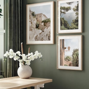 Italy Print Set of 3, Mediterranean Wall Art, Italian Countryside Prints, Rustic Printable, Italy Gallery Wall, Tuscany Print, Europe Travel image 2