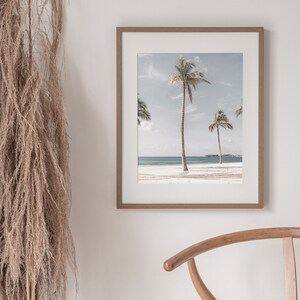 Palm Tree Print, Coastal Decor, Beach House Decor, Boho California Coastal, Desert Palms, Tropical Tree Wall Art, Beach Tree Poster, Summer image 2