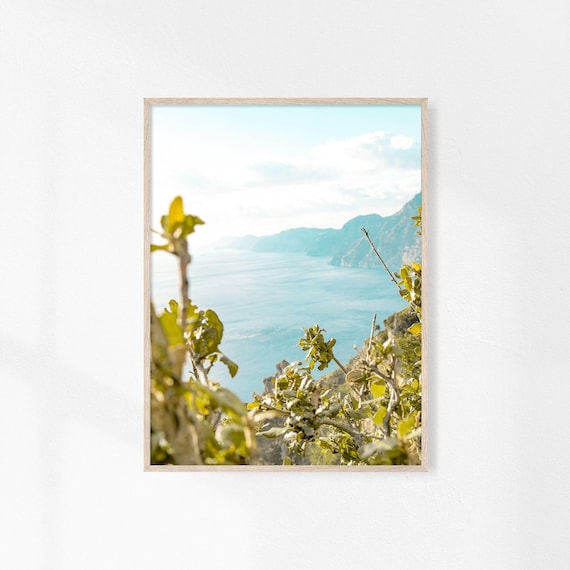 Ocean View Wall Art, Italian Coast Photo, Italy Printable, Mediterranean Wall Art, Beach Wall Decor, Summer Print, Modern Minimalist Coastal