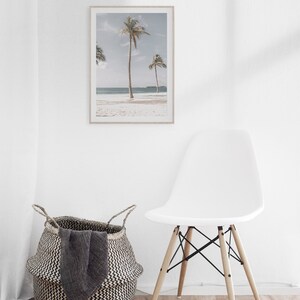Palm Tree Print, Coastal Decor, Beach House Decor, Boho California Coastal, Desert Palms, Tropical Tree Wall Art, Beach Tree Poster, Summer image 3