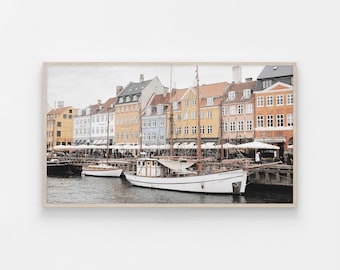 Samsung Frame TV, Copenhagen Print, Art Frame Tv, Europe Travel, Denmark Art, Digital Art, Art for Frame TV, Frame Art TV, Samsung Art Frame