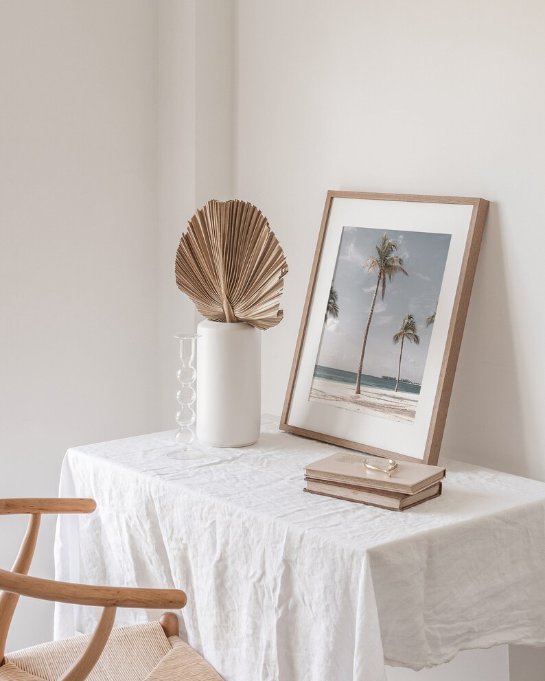 Palm Tree Print, Coastal Decor, Beach House Decor, Boho California Coastal, Desert Palms, Tropical Tree Wall Art, Beach Tree Poster, Summer image 5