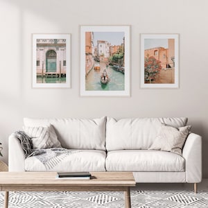 Venice Print Set of 3, Italy Wall Art, Europe Printable, Venice Canal ...